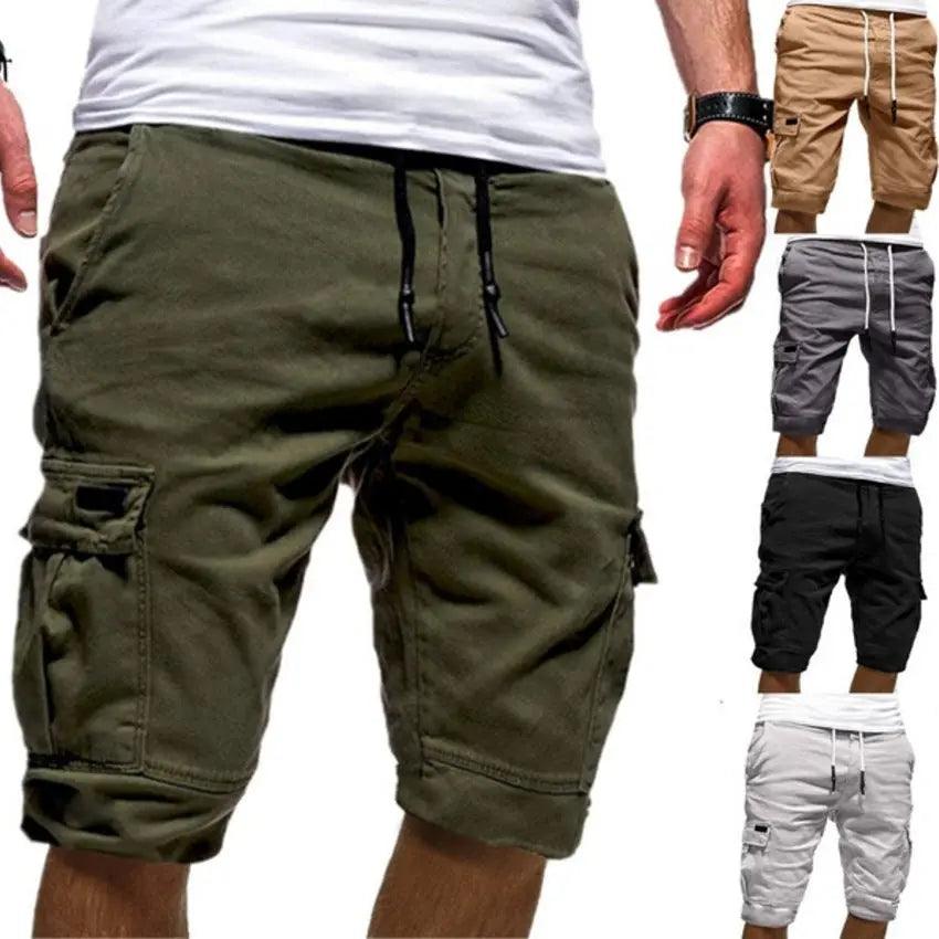 Men Casual Jogger Sports Cargo Shorts Military Combat Workout Gym Trousers Summer Mens Clothing - Viva Vista Store