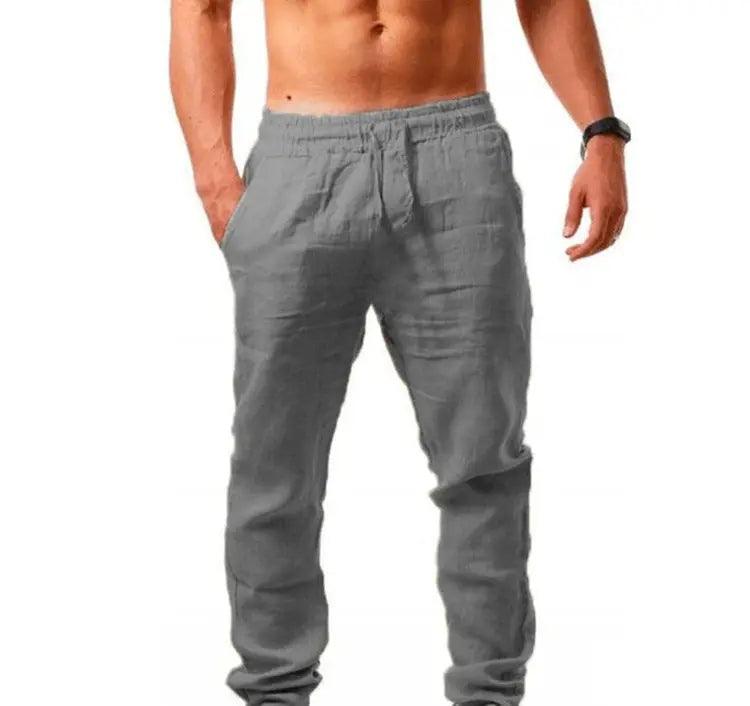 Breathable Cotton And Linen Loose Casual Sports Trousers - Viva Vista Store