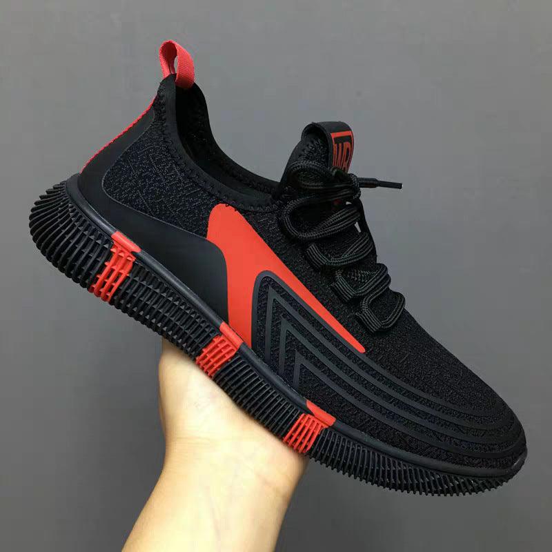 Men's shoes summer flying weave casual shoes trend breathable mesh sports shoes men's cloth shoes stalls wholesale - Viva Vista Store