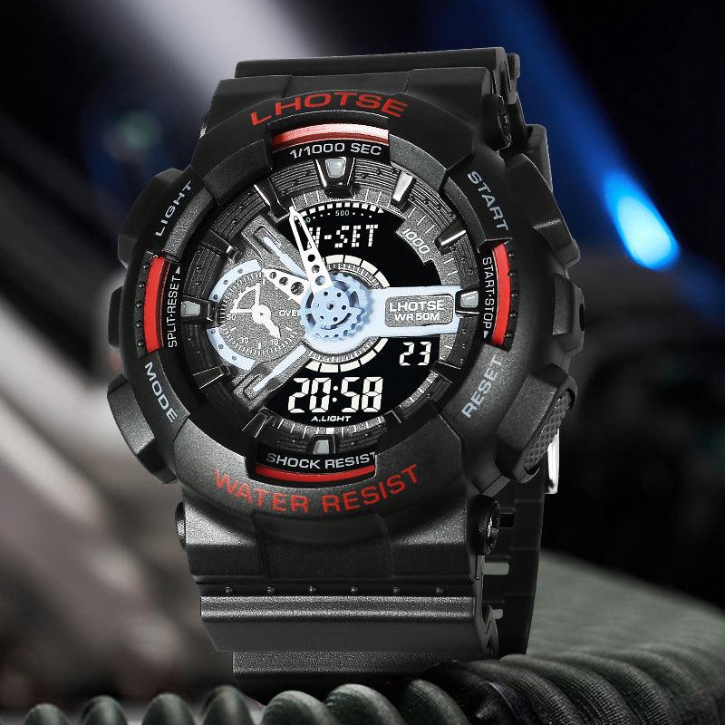 Lhotse Students Outdoor Waterproof Sports Electronic Watches Men's Youth Trend Guangzhou Foreign Trade One Generation - Viva Vista Store