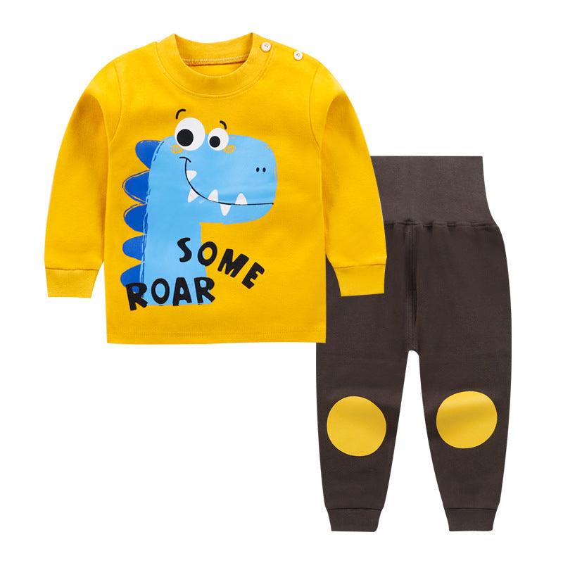 New boys and girls autumn suit children cotton autumn clothes autumn trousers underwear set home service baby clothing - Viva Vista Store