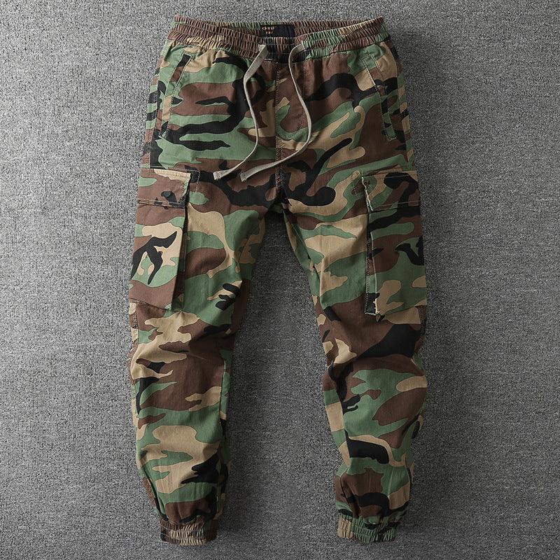 Men's casual pants youth loose camouflage pants Japanese dress pants men a conversation - Viva Vista Store