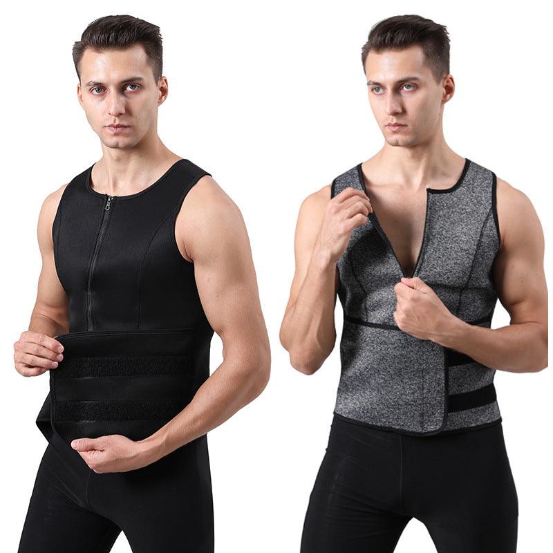 Cross-border hot neoprene plastic clothing men's fitness abdominal vest sports bouquet hood - Viva Vista Store