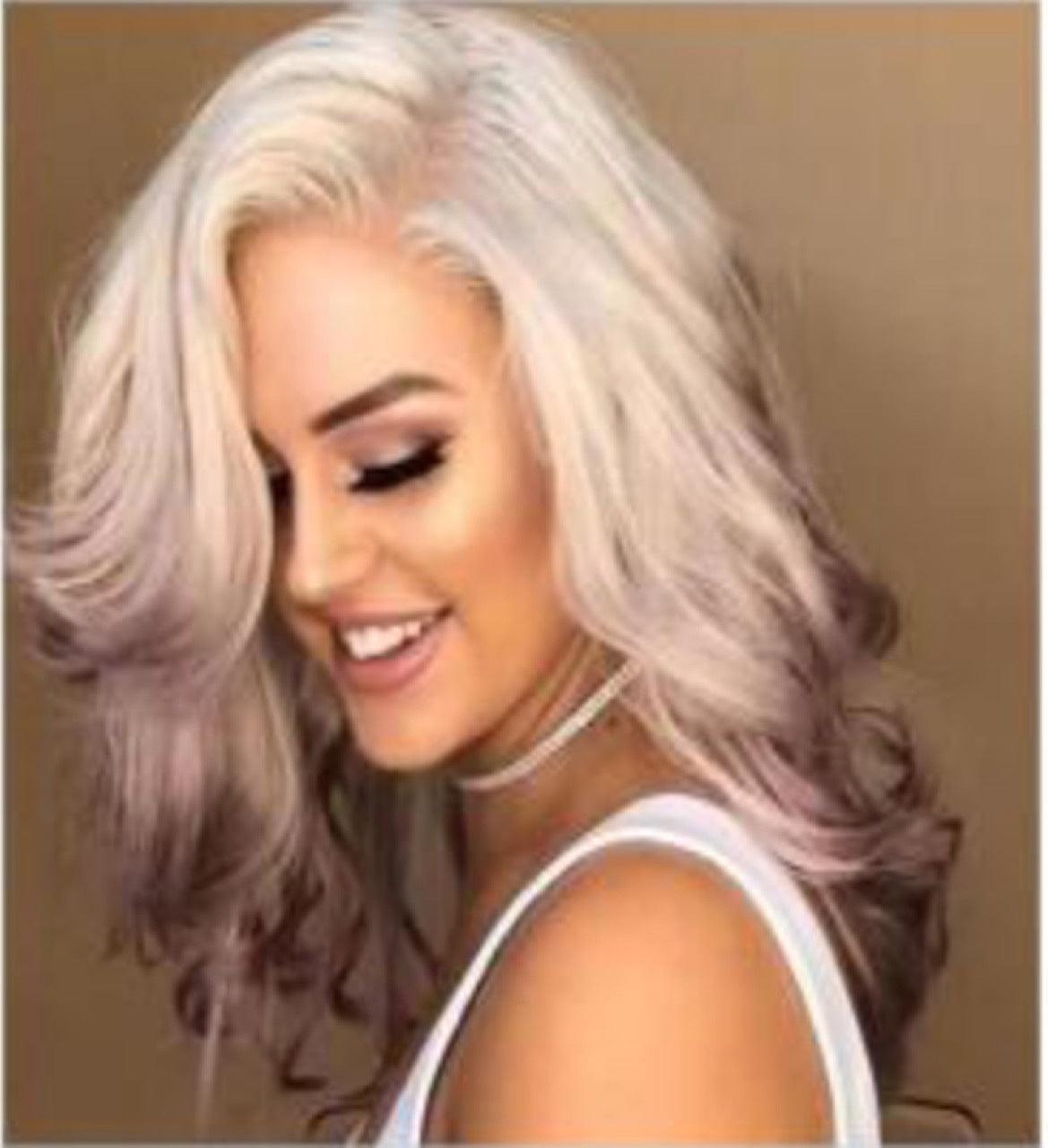 Gradient lilac long straight hair - Viva Vista Store