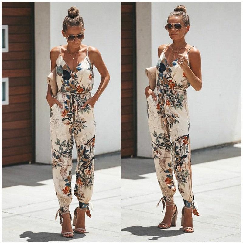 Patterned Everyday Jumpsuit - Viva Vista Store