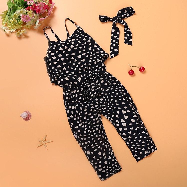 Sleeveless Polka Dot Girls Jumpsuit - Viva Vista Store