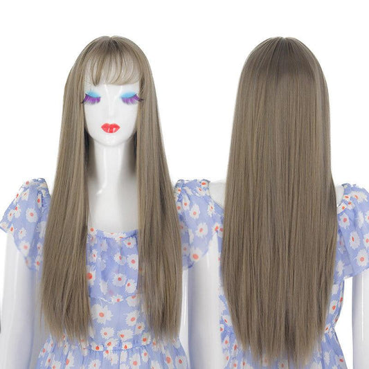 Factory Wholesale Network Red Same Wig Women's Long Dynasty Air Liu Hai Chang send a whole top League set set of fake hair - Viva Vista Store