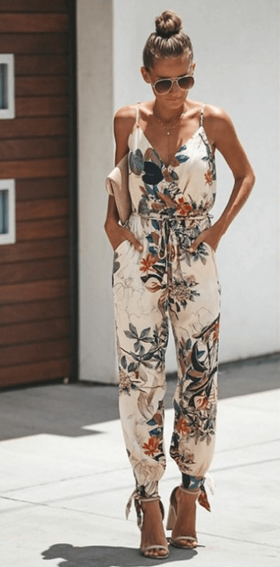 Patterned Everyday Jumpsuit - Viva Vista Store