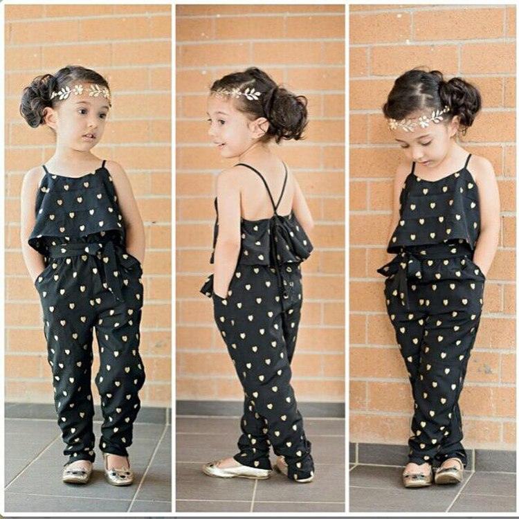 Sleeveless Polka Dot Girls Jumpsuit - Viva Vista Store