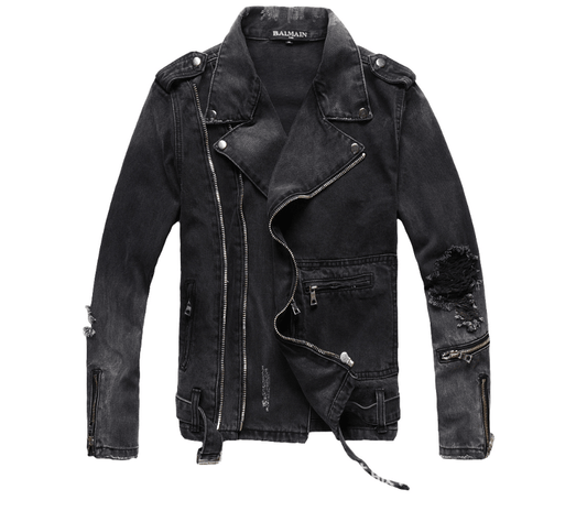 Denim jacket black denim jacket - Viva Vista Store