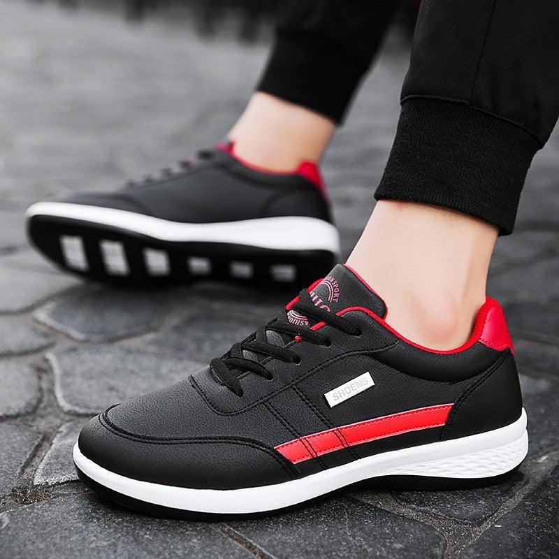 Spring new 2021 men's shoes Korean fashion tide shoes leather men's running casual shoe shoes sports shoes wholesale - Viva Vista Store