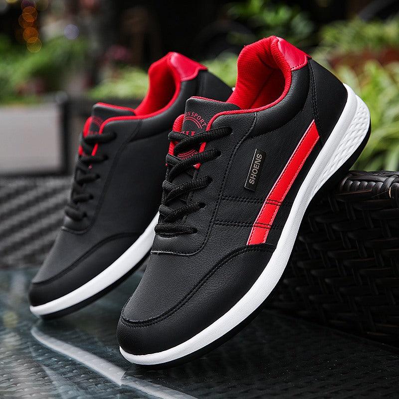 Spring new 2021 men's shoes Korean fashion tide shoes leather men's running casual shoe shoes sports shoes wholesale - Viva Vista Store