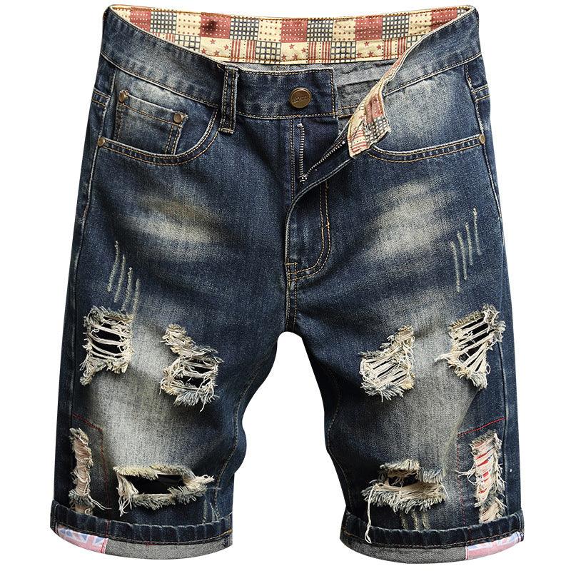 Men's Cross-border Denim Shorts - Viva Vista Store