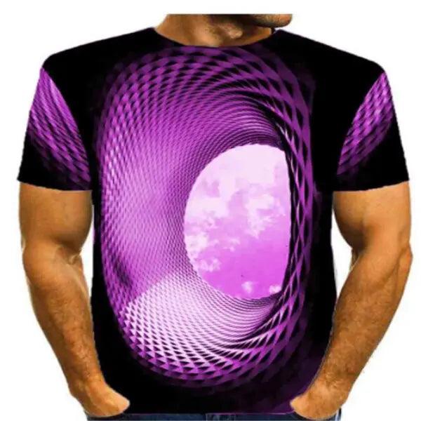 Effet optique 3D, tee-shirt pour homme. - Viva Vista Store