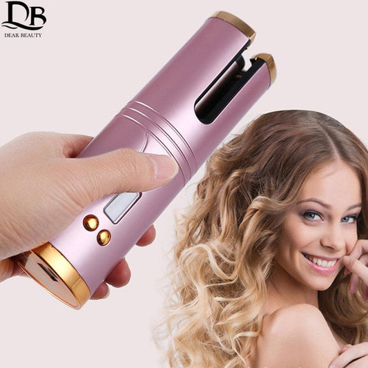 Cross-border Portable Automatic Hair Curler Smart Wireless Hair Comb Multi-purpose Lazy USB Electric Curling Iron Set - Viva Vista Store