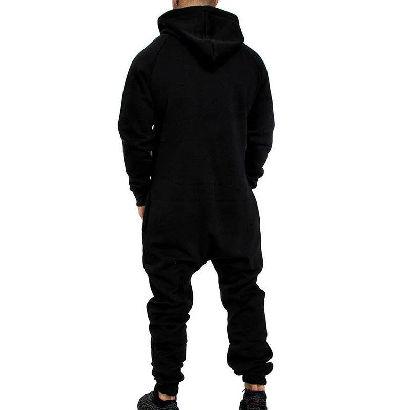 Men's Sets Men's Jumpsuit One Piece Men's Hooded Fleece Jumpsuit Men Camouflage Print Personality Casual Suits Men - Viva Vista Store