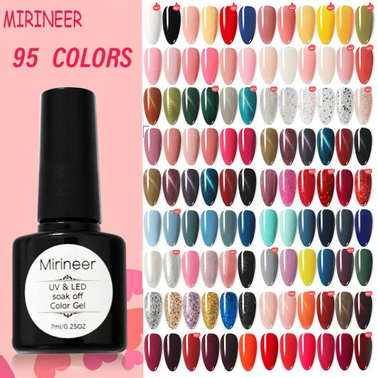 Gel Nail Polish UV LED Art Mirineer All For Manicure Semi Permanent Varnish Soak Off Matte Base Top Coat Shiny Color - Viva Vista Store