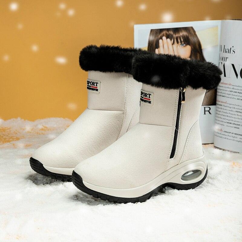 Women's Winter Ankle Warm Plush Snow Boots With Fur - Viva Vista Store