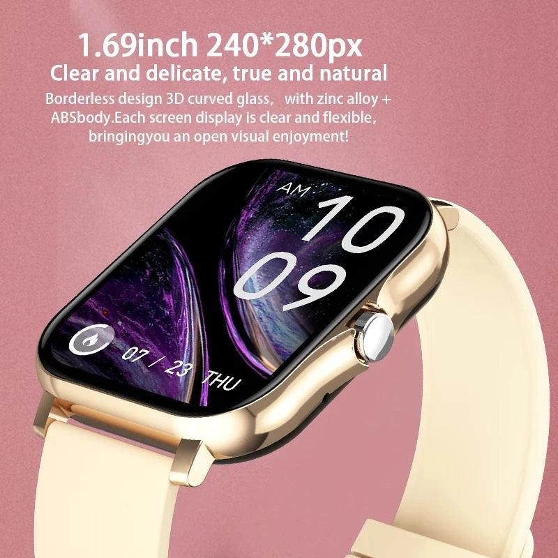 Women Smart watch Men 1.69" Color Screen Full touch Fitness Tracker Men Call Smart Clock Ladies For Android IOS+BOX - Viva Vista Store