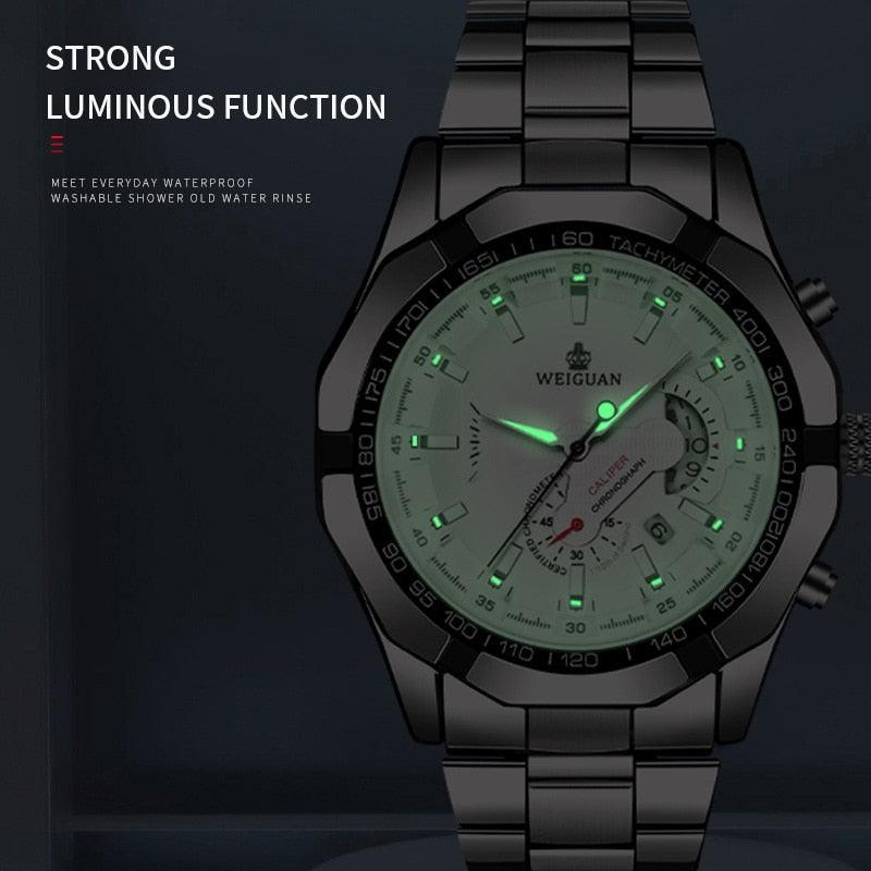 Casual Sport Watches Chronograph Wristwatch Automatic business Movement  Imported Mechanical Waterproof Luminous product - Viva Vista Store