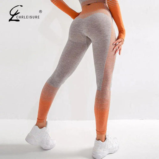 Women Sexy Push Up High Waist Leggings Gym Activewear Seamless Legging Knitting Workout Femme Jegging - Viva Vista Store