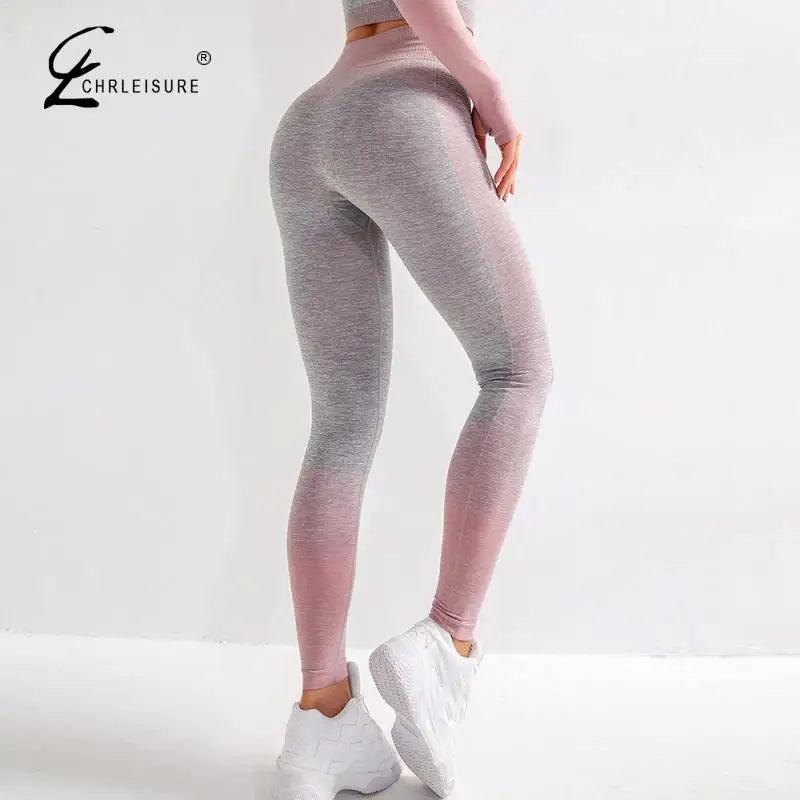 Women Sexy Push Up High Waist Leggings Gym Activewear Seamless Legging Knitting Workout Femme Jegging - Viva Vista Store