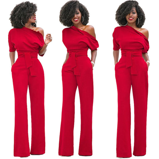 Women's Asymmetrical One-Piece Jumpsuits - Viva Vista Store