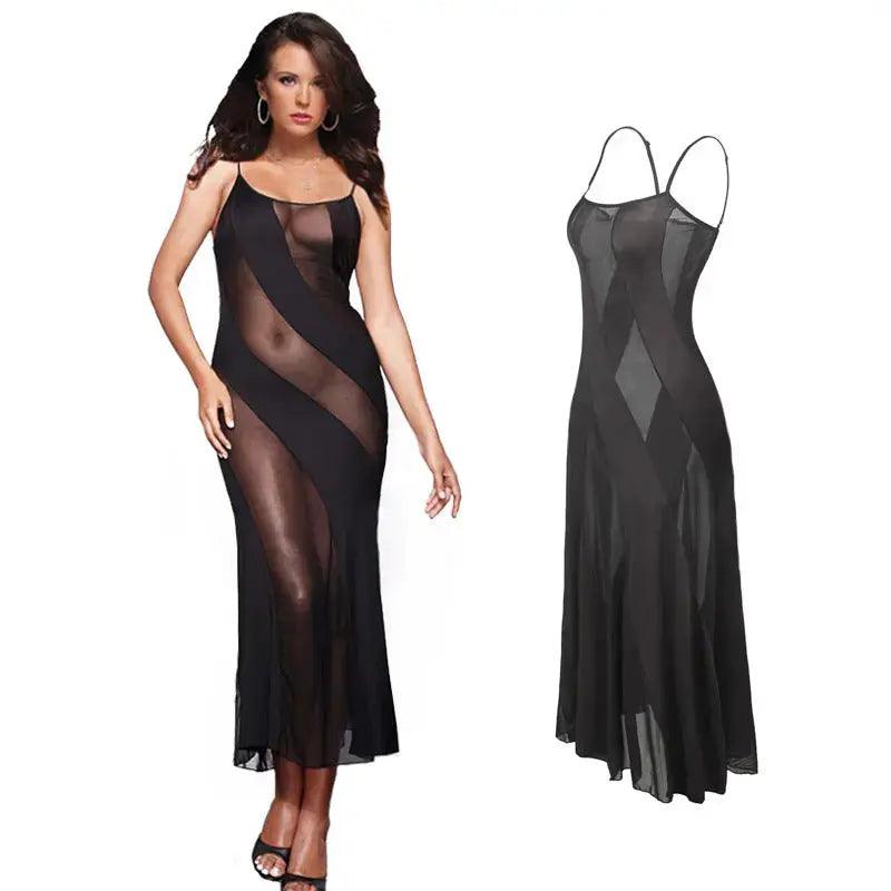 Long Sheer See Through Sexy Night Gown Elegant And Classy - Viva Vista Store