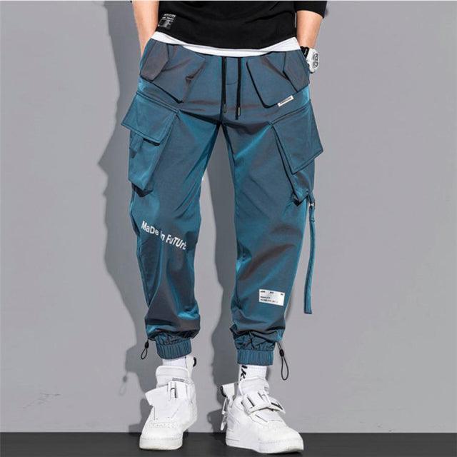 Men&#39;s Cargo Pants Fashion Hip Hop Multi-pocket Trousers Trendy Streetwear Solid Sweatpants Pantalones Casuales Para Hombre - Viva Vista Store