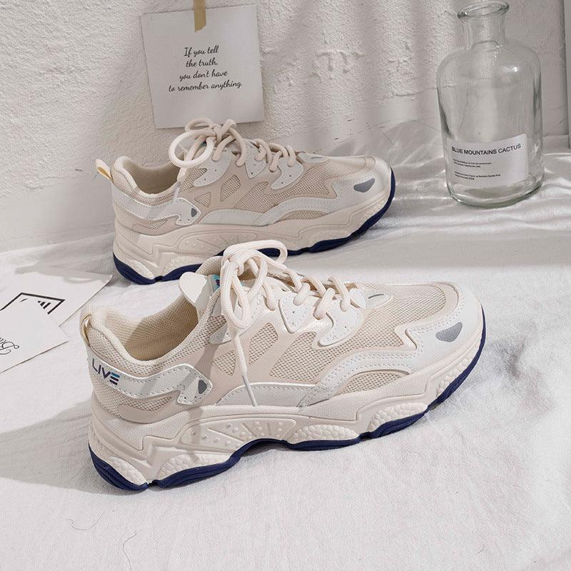 Korean version of the increase in sports shoes female trend small white shoes female - Viva Vista Store