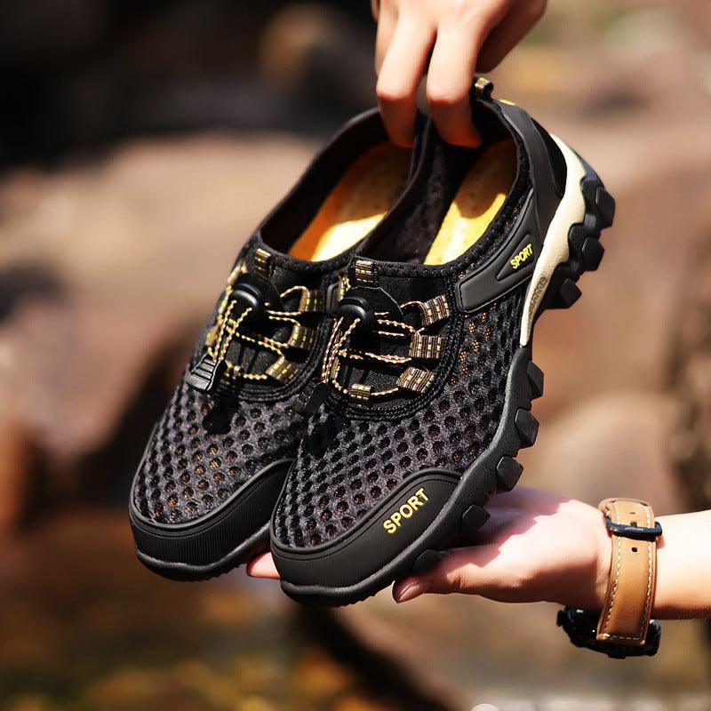 Breathable mesh shoes male, light fishing, water-related shoes, beaches, men, sports, casual shoes - Viva Vista Store