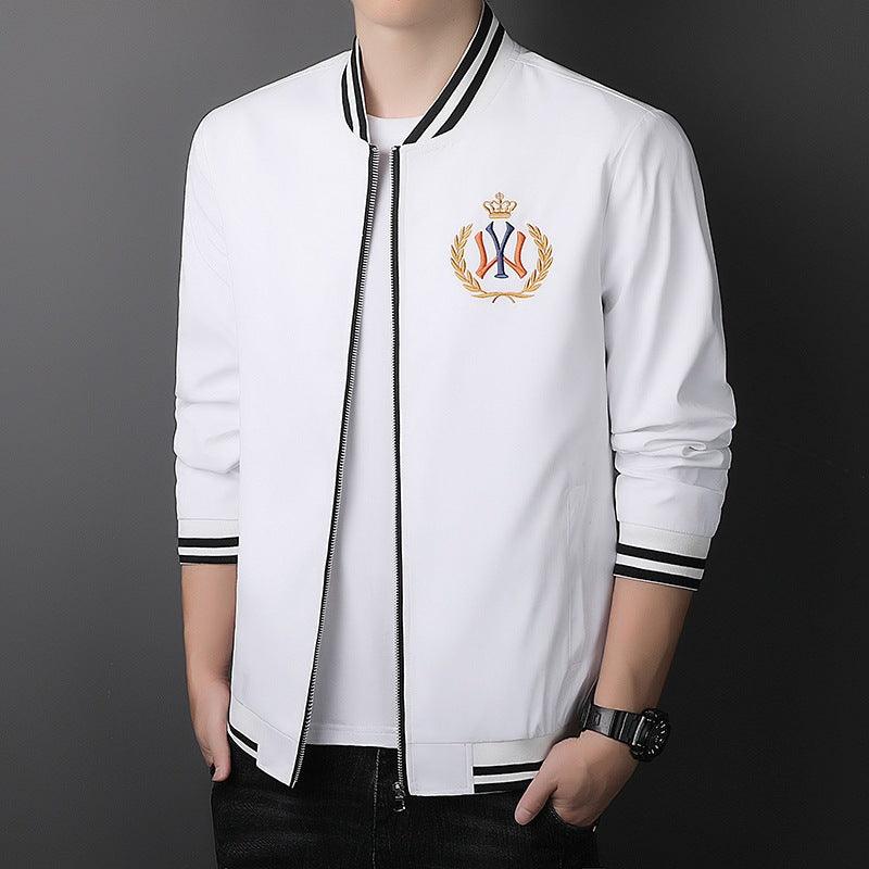 Spring and autumn embroidery jacket men's 2021 new young people handsome jacket baseball clothing casual jacket jacket male - Viva Vista Store