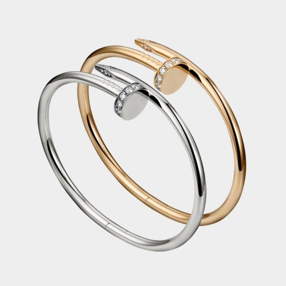 Simple Fashion Nail Bracelet Plating 18K Rose Gold Bracelet Titanium Jewelry - Viva Vista Store