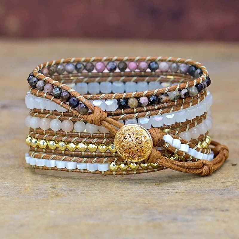 Bohemian Multi-layer Winding Apple Watch Bracelet Natural Stone Bracelet - Viva Vista Store