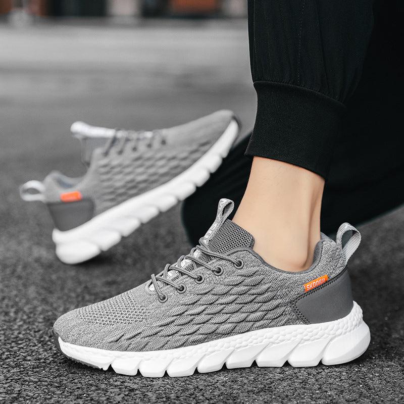 Men's shoes spring breathable mesh casual shoes soft bottom light sports running shoes men's dead net - Viva Vista Store