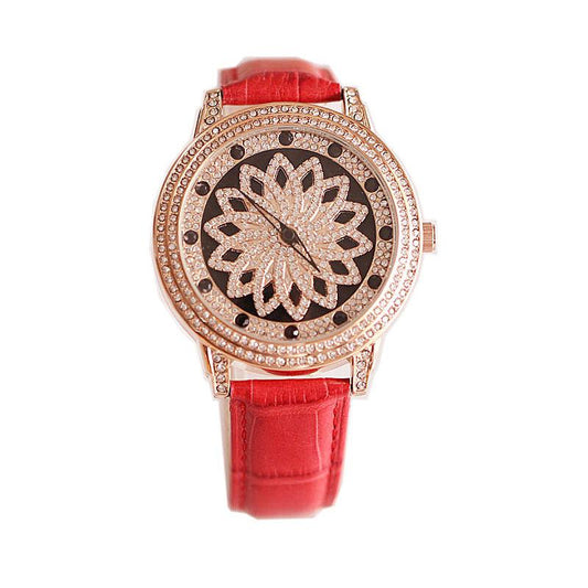 Manufacturers supply fashion time to run new authentic watches ladies diamond leather tape waterproof student men's watch - Viva Vista Store