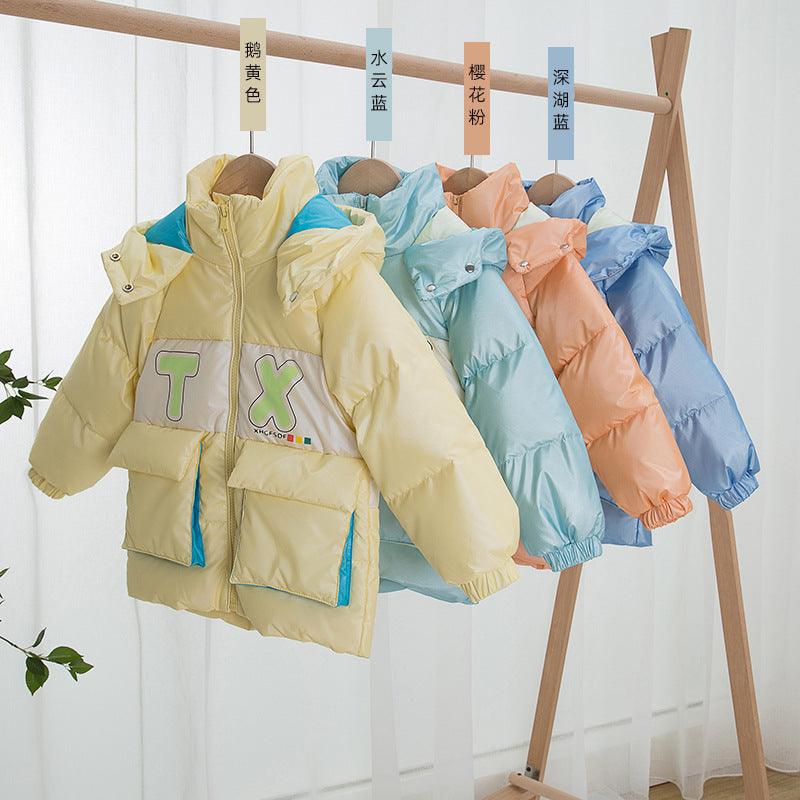 Rui autumn and winter new children's down jacket thickened free wash hooded down jacket children down jacket entity wholesale supply - Viva Vista Store