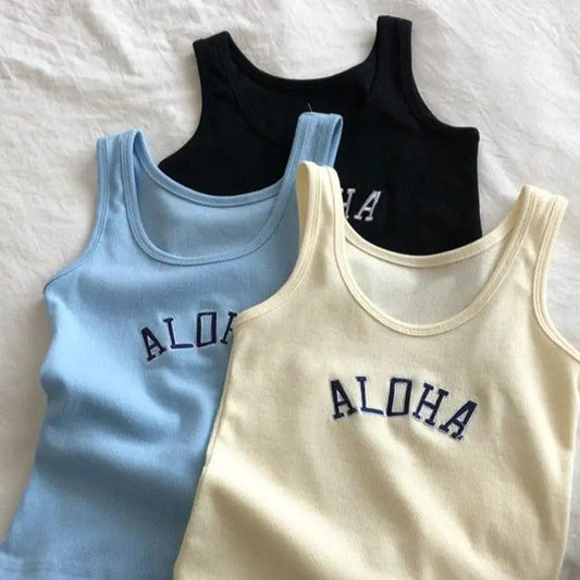 Summer Knitted 'Aloha' Tank Top - Viva Vista Store