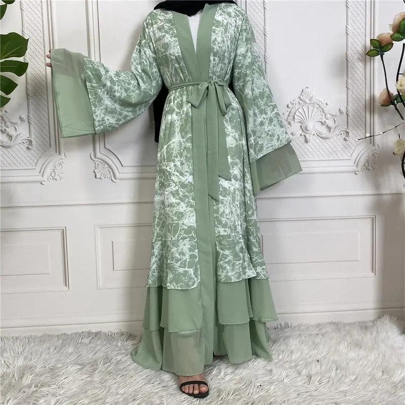 Muslim V Neck Cardigan Robe - Viva Vista Store