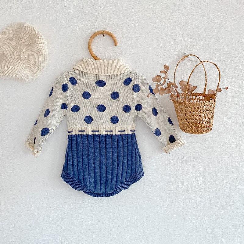 Blue Polka Dot Romper - Viva Vista Store