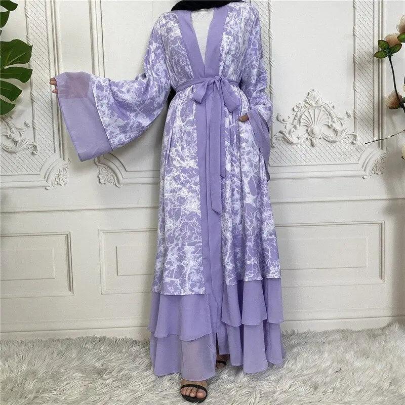 Muslim V Neck Cardigan Robe - Viva Vista Store