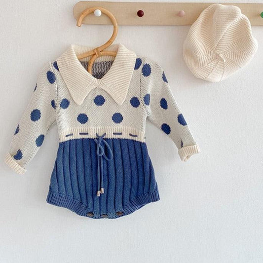 Blue Polka Dot Romper - Viva Vista Store