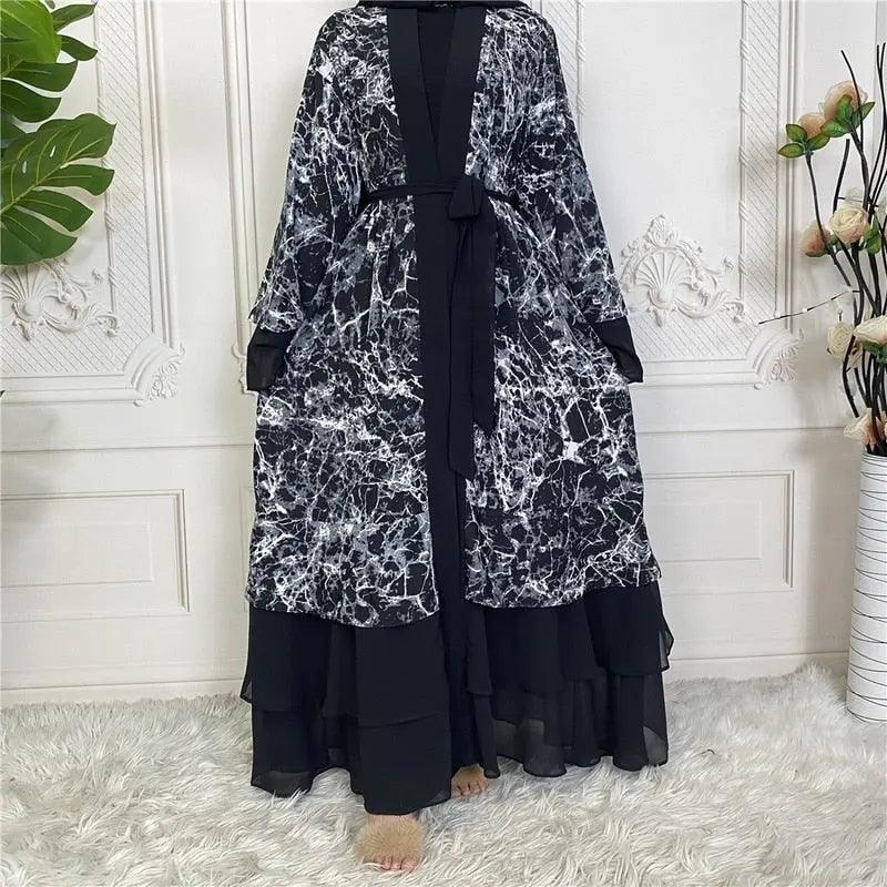 Muslim V Neck Cardigan Robe - Viva Vista Store