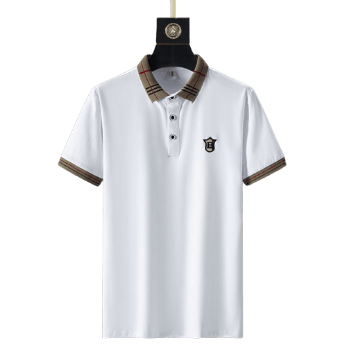 Men's Khaki Polo Shirt | Summer European Embroidered Design - Viva Vista Store